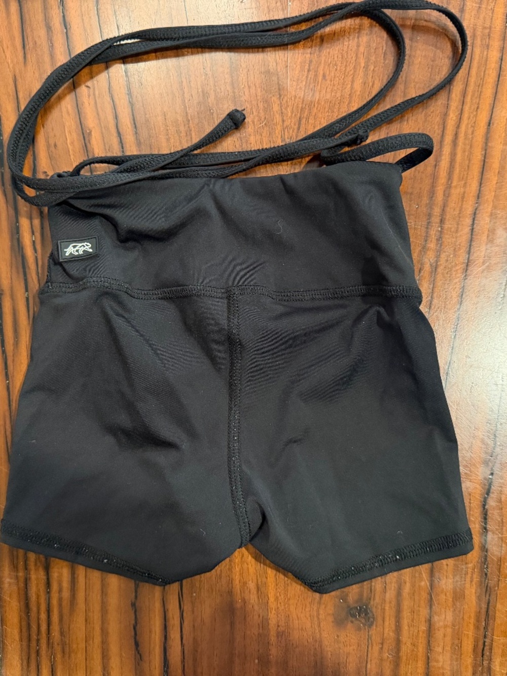 Tiger Friday lace up biker shorts